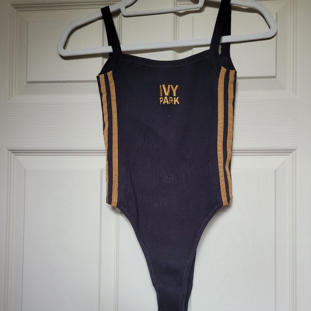 Adidas Blue and Gold Athletic Bodysuit